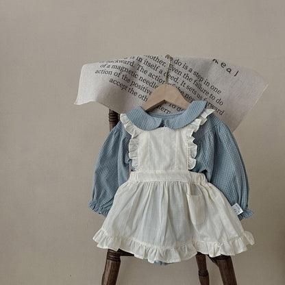 Infant Plaid Romper & Sling Set