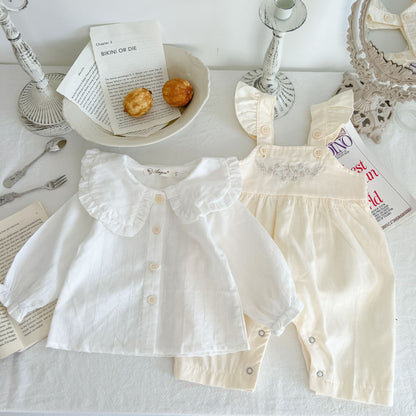 Adjustable Baby Girl Suspender Romper
