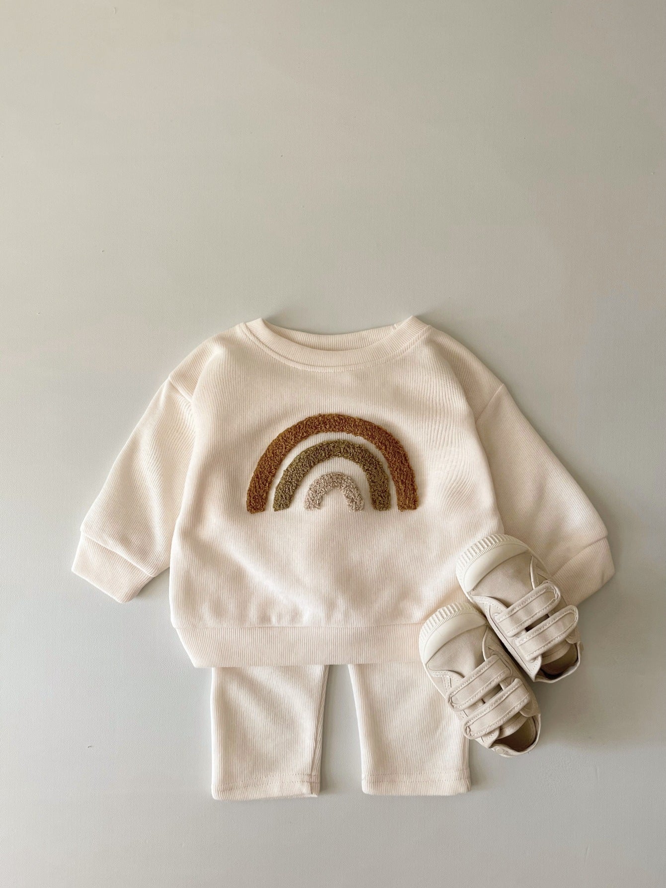 Newborn Embroidered Long Sleeve Two-Piece Set
