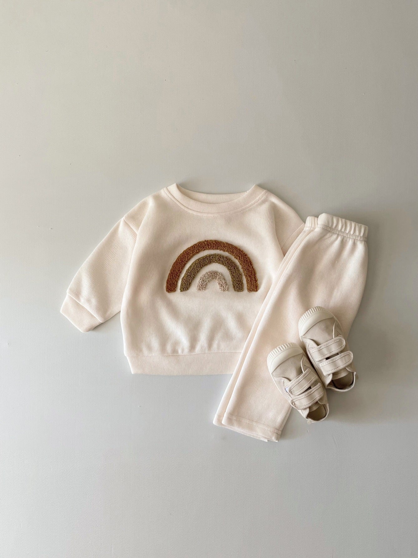 Newborn Embroidered Long Sleeve Two-Piece Set