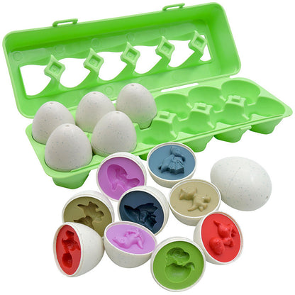 Montessori Matching Eggs – Smart Shape Sorter Toy for Kids