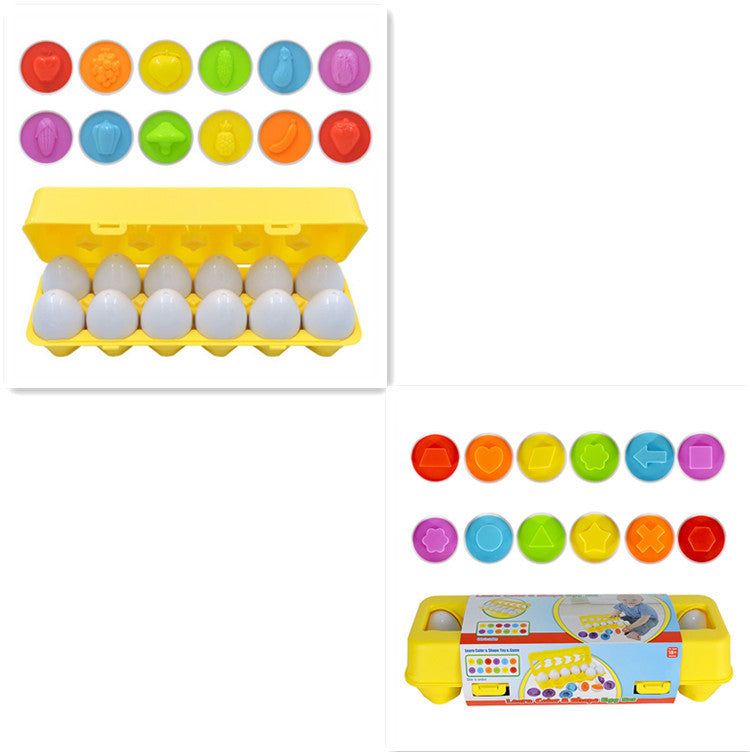 Montessori Matching Eggs – Smart Shape Sorter Toy for Kids