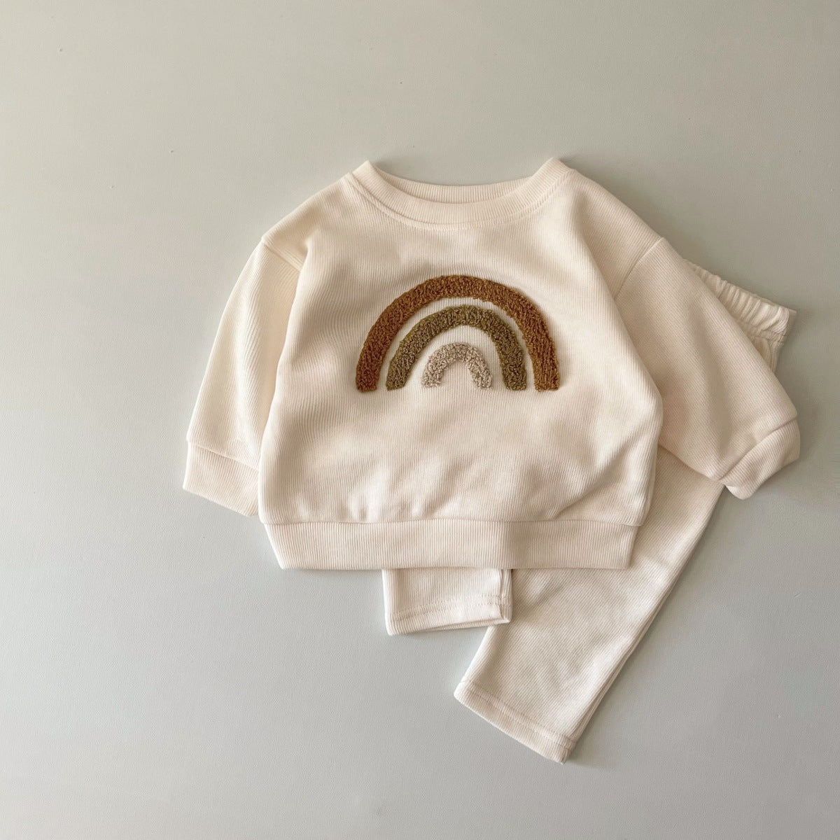 Newborn Embroidered Long Sleeve Two-Piece Set