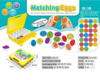 Montessori Matching Eggs – Smart Shape Sorter Toy for Kids