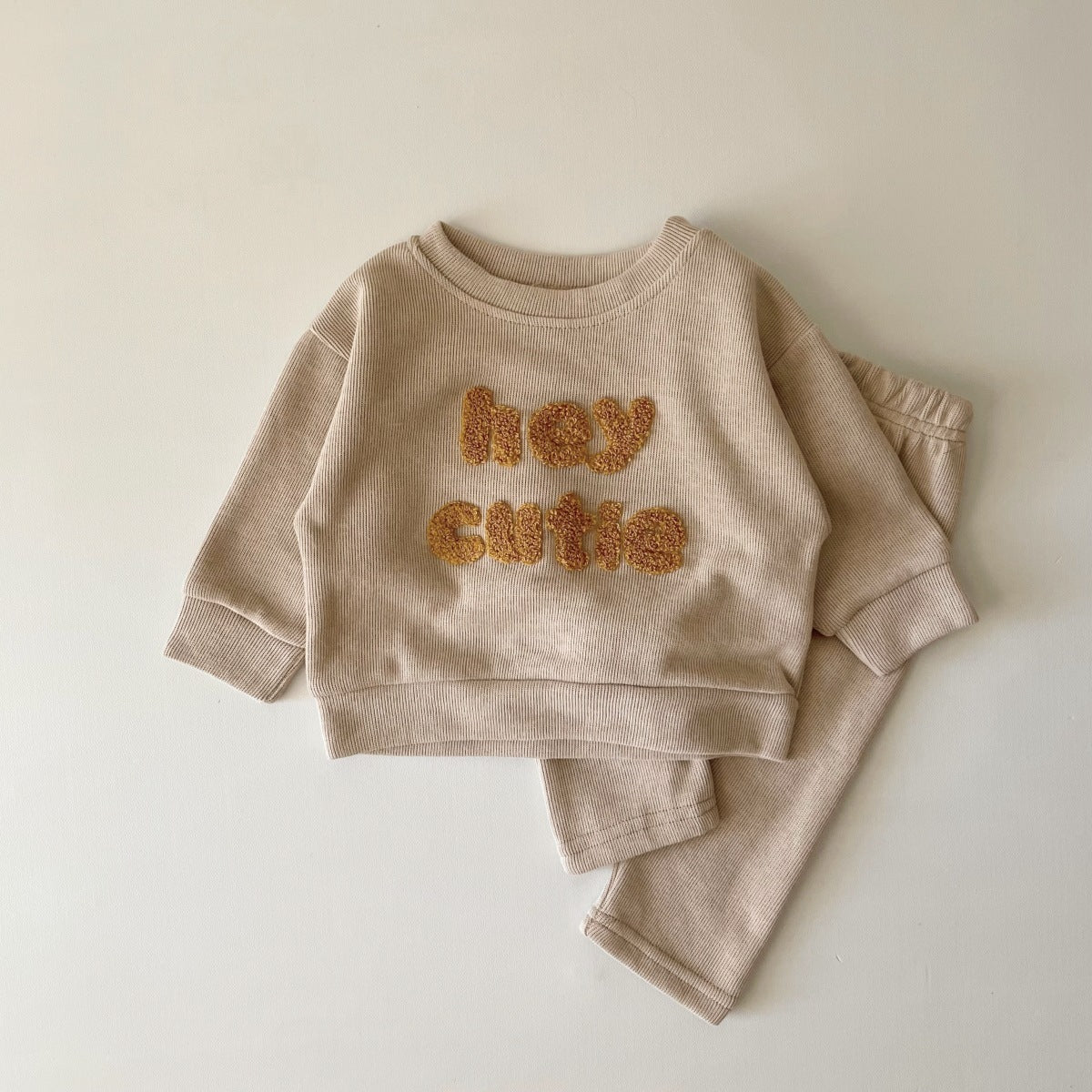 Newborn Embroidered Long Sleeve Two-Piece Set