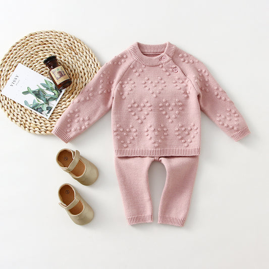 Children Knitted Sweater & Pants Set