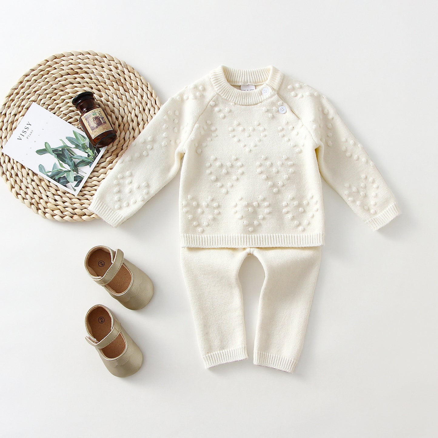 Children Knitted Sweater & Pants Set