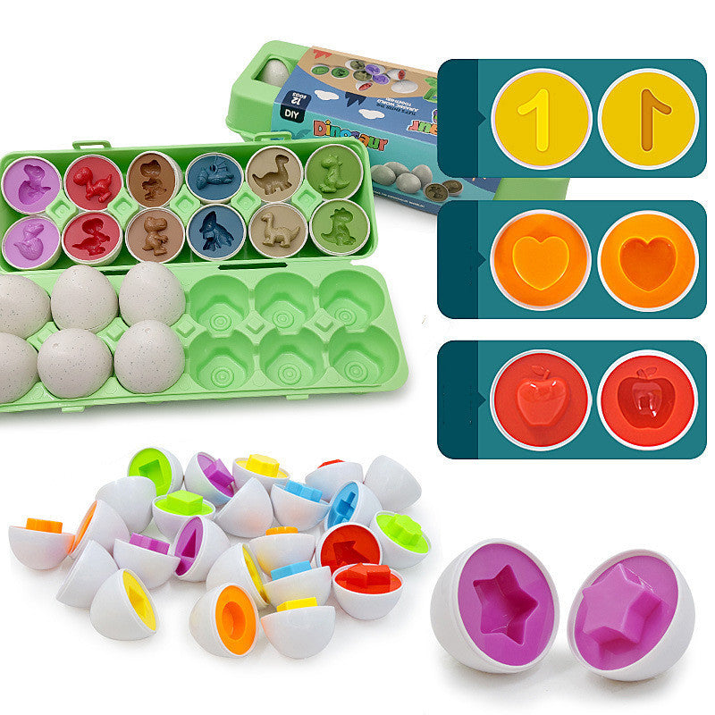 Montessori Matching Eggs – Smart Shape Sorter Toy for Kids