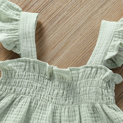Girls' Summer Set – Sling Top & Hot Shorts