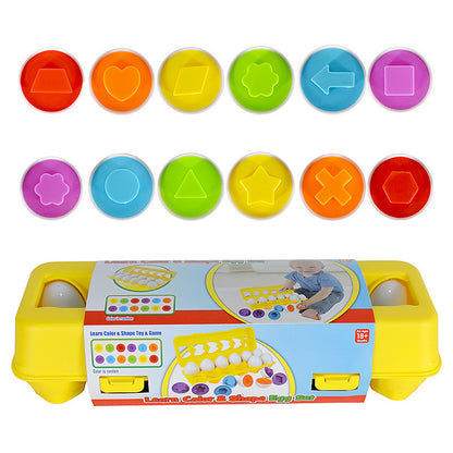 Montessori Matching Eggs – Smart Shape Sorter Toy for Kids