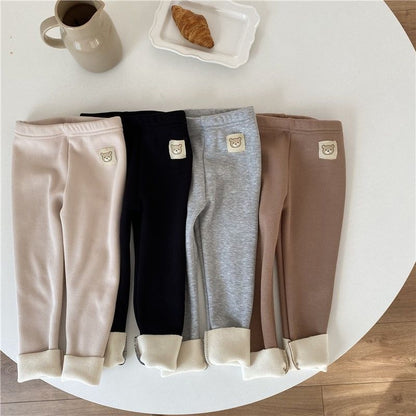 Girls Fleece-Lined Fashion Leggings