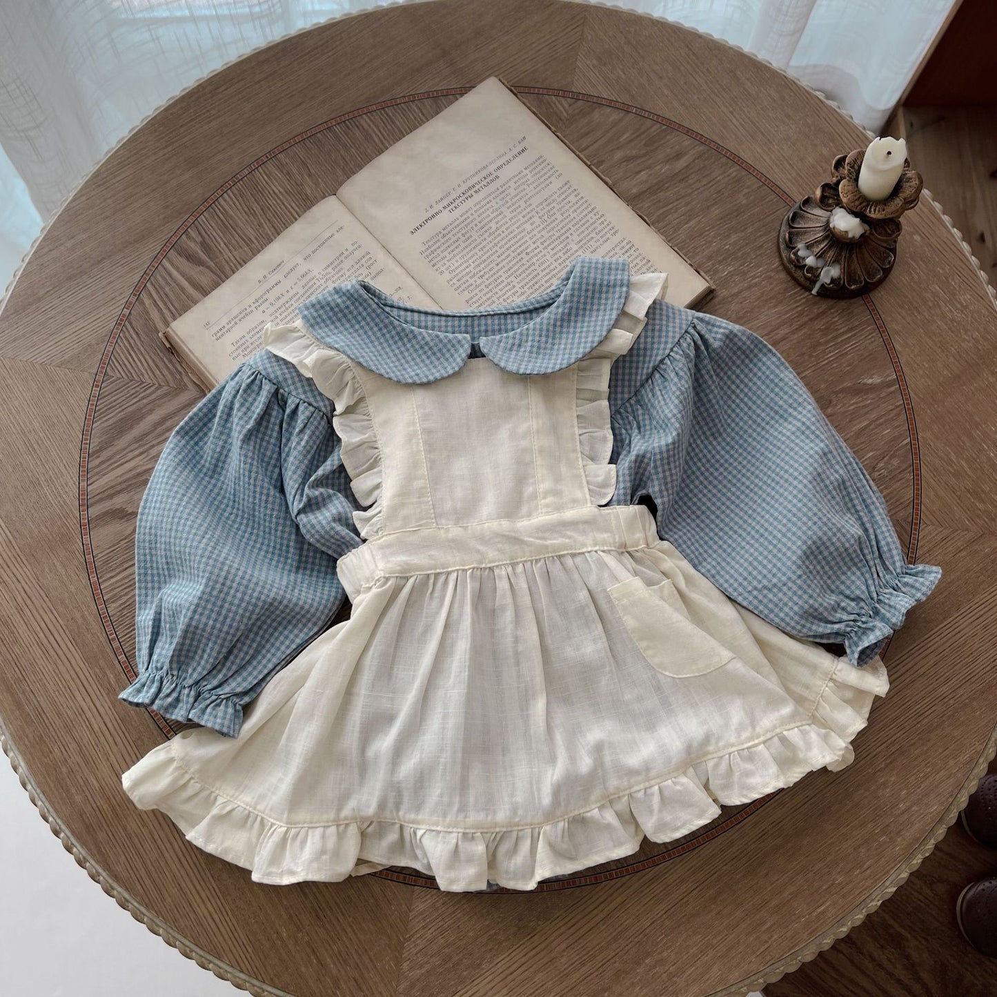 Infant Plaid Romper & Sling Set