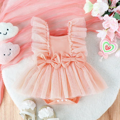 Baby Princess Jumpsuit with Net Skirt